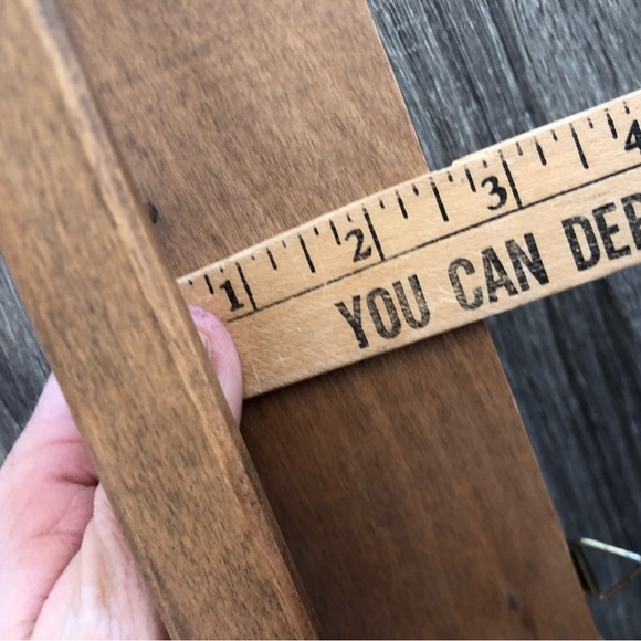Vtg Solid Wood Skinny Wall Shelf - Picture 10 of 12